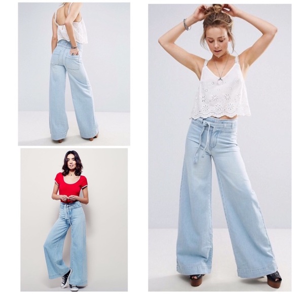 Free People Denim - Free People Wide Leg Augusta Jeans Pant
